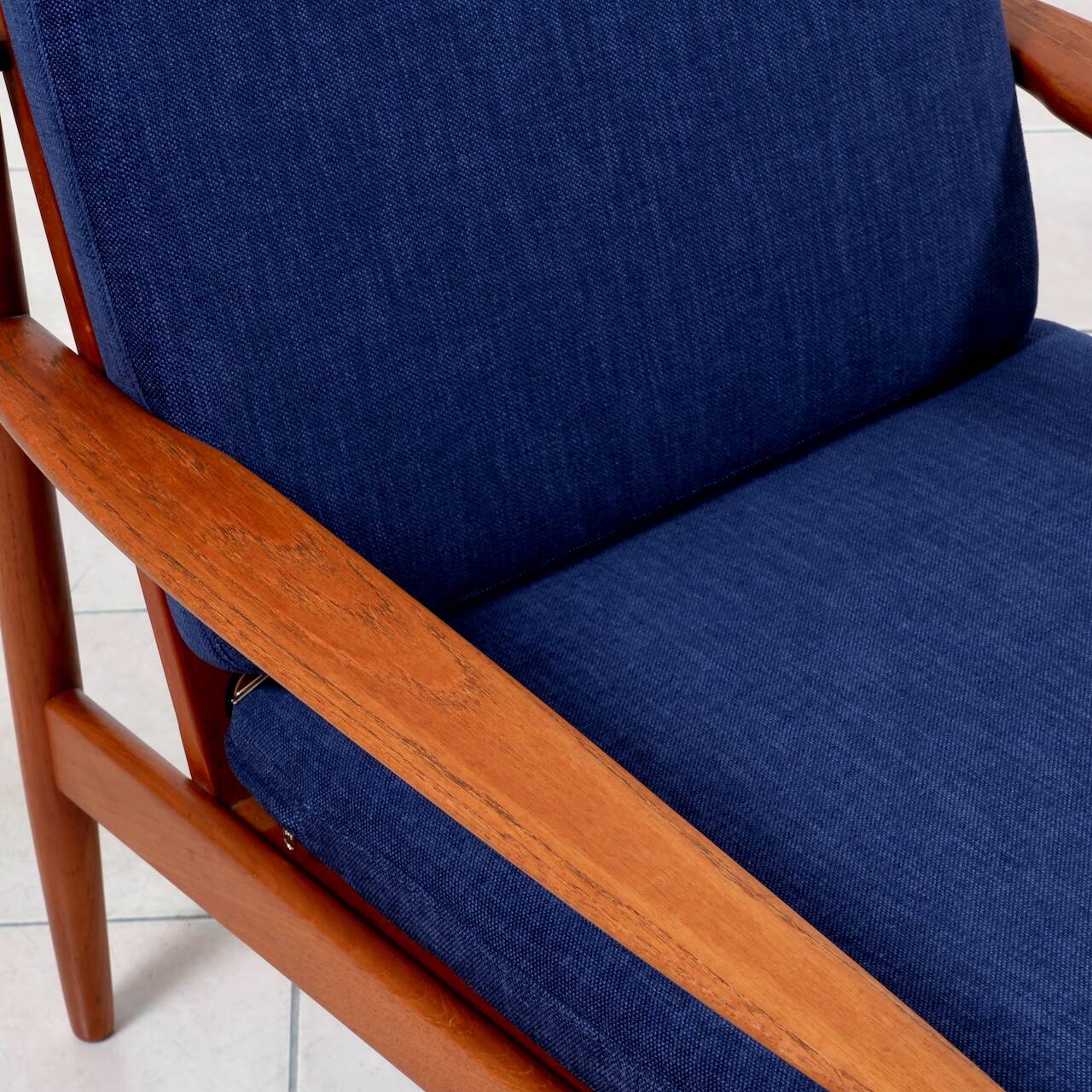 2 fauteuils lounge en teck par Arne Vodder pour Glostrup Mobelfabrik