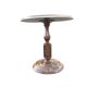 Side table, solid wood pedestal table, 1960s