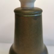 Danish green/brown ceramic table lamp, estimated 1960s.