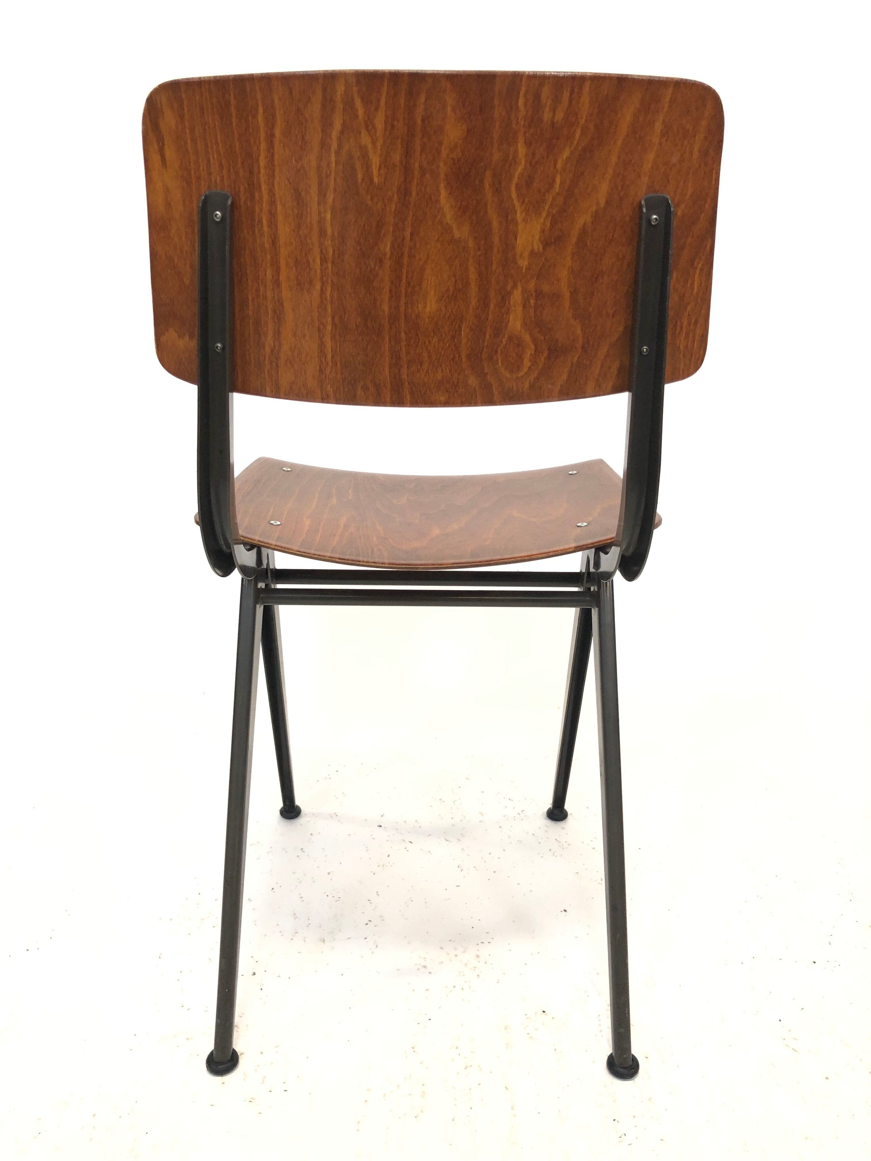 Vintage Eromes Marko school compass Chair set of 4