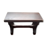 Small dark wood stool.