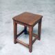 Set of Belgian Handcrafted Wooden Stools, 1940s