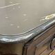 Louis XV XVIIIth century walnut commode with a grey patinated painted top.