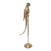 Perroquet laiton massif perchoir H. 45 cm années 80