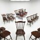 6 western beech chairs from the 1960s