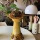 Terracotta plant holder head shape