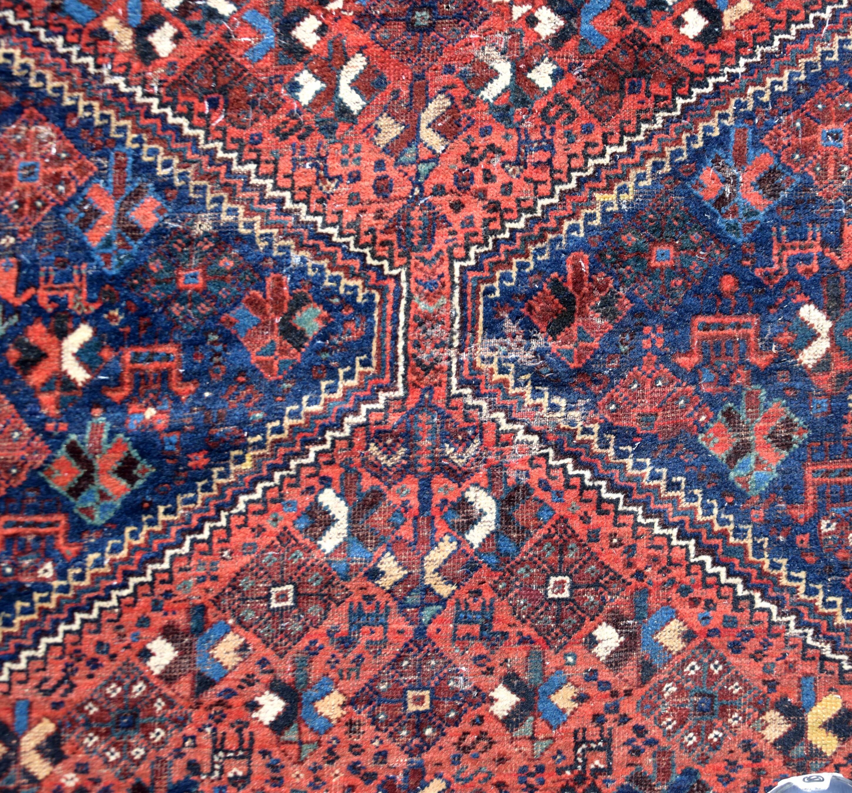 Oriental carpet Iran Shiraz, ancient Gashghaï - "Galerie Sardje"