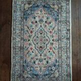 Handmade Pakistani wool and silk rug 128x80cm