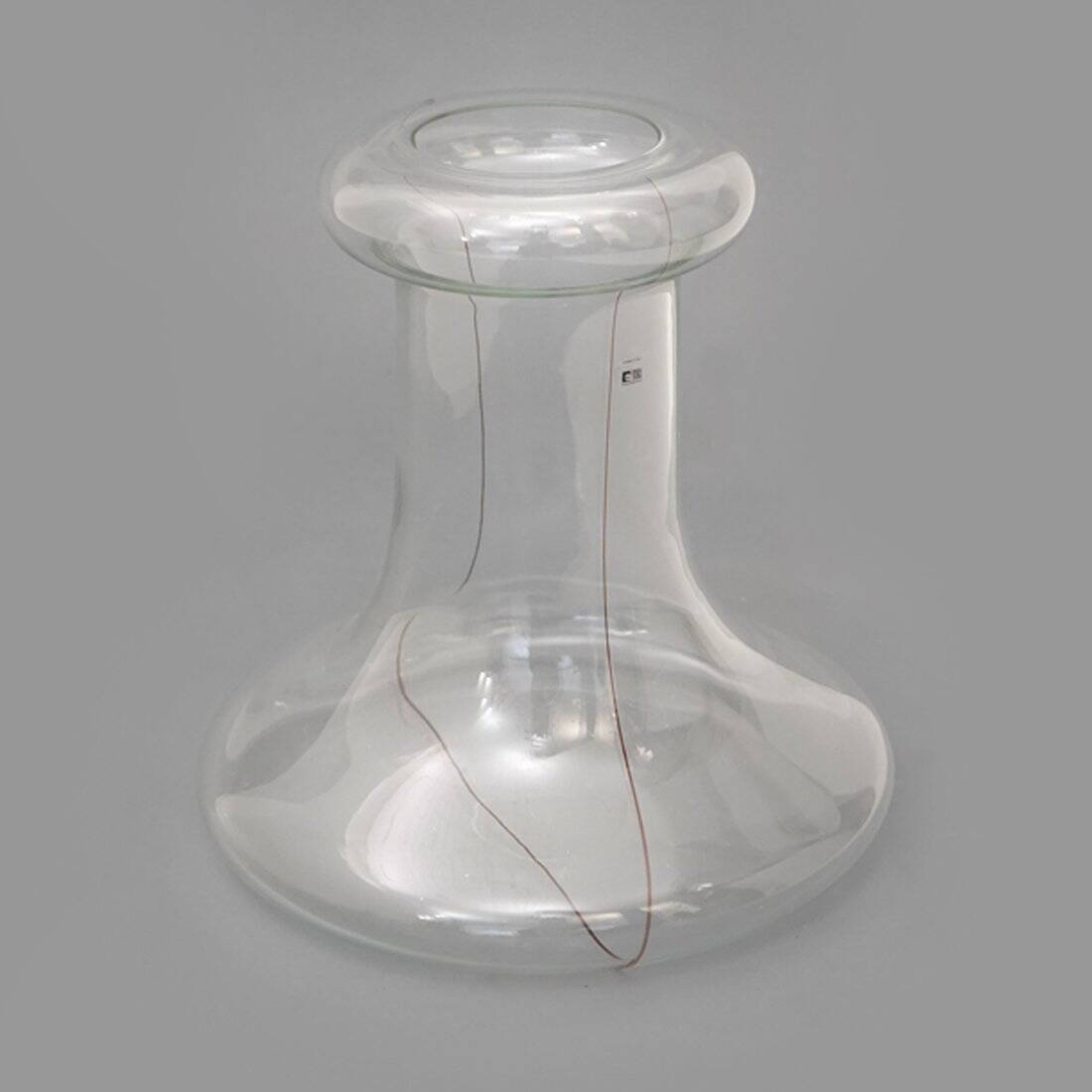 Transparent glass vase by Renato Toso for Fratelli Toso, 1970s.
