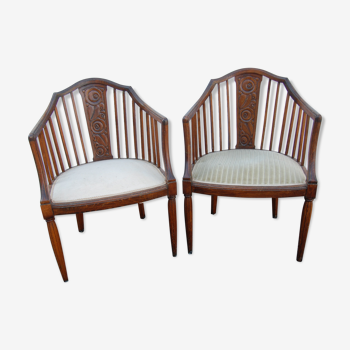 2 fauteuils années 30