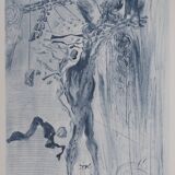 Salvador Dali: Divine Comedy, The Radiance of Glorious Bodies, signed engraving