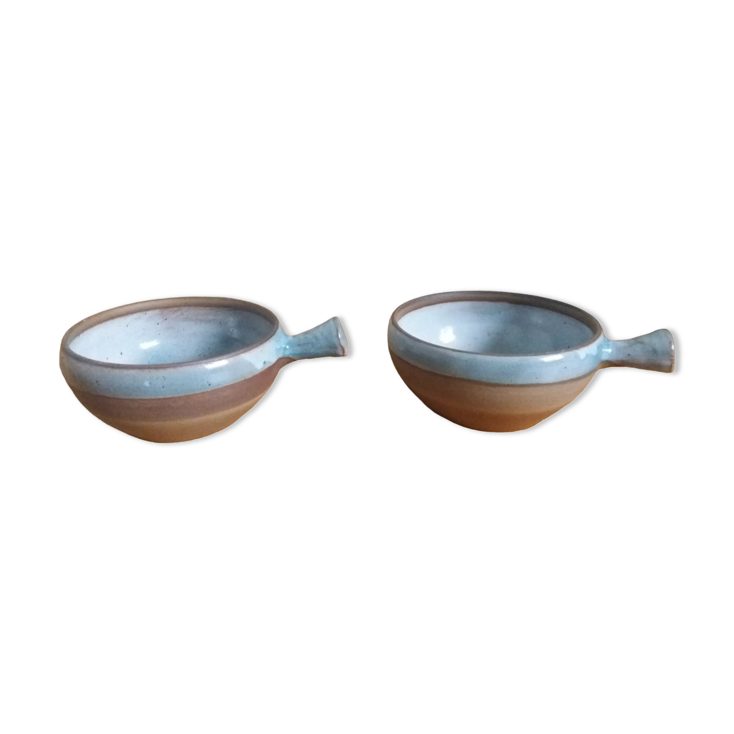 2 stoneware bowls Roger Jacques Saint Amand en Puisaye