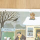 Affiche scolaire Nathan 1966 face 1 Les marrons chauds et face 2 Hiver Bonhomme de neige