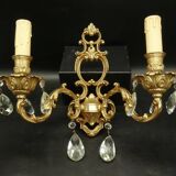 Pair of sconces with Louis XV style tassels