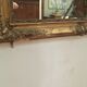 Louis Philippe mirror in wood and golden stucco 103x103cm