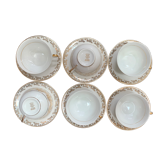 Service à café ou thé véritable Porcelaine de Limoges et doré