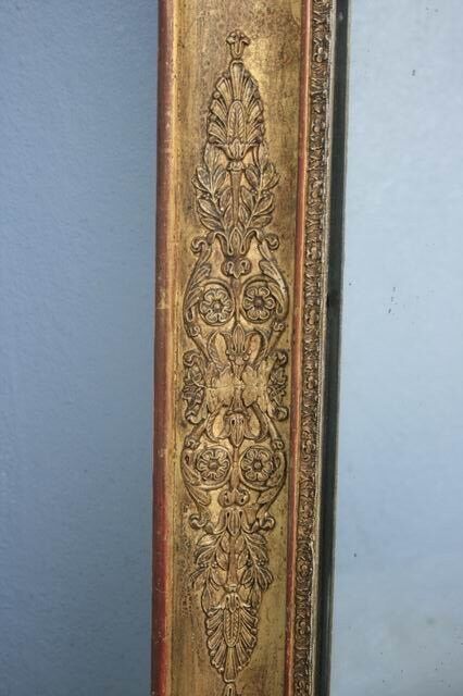 Mirror restoration in Golden stucco