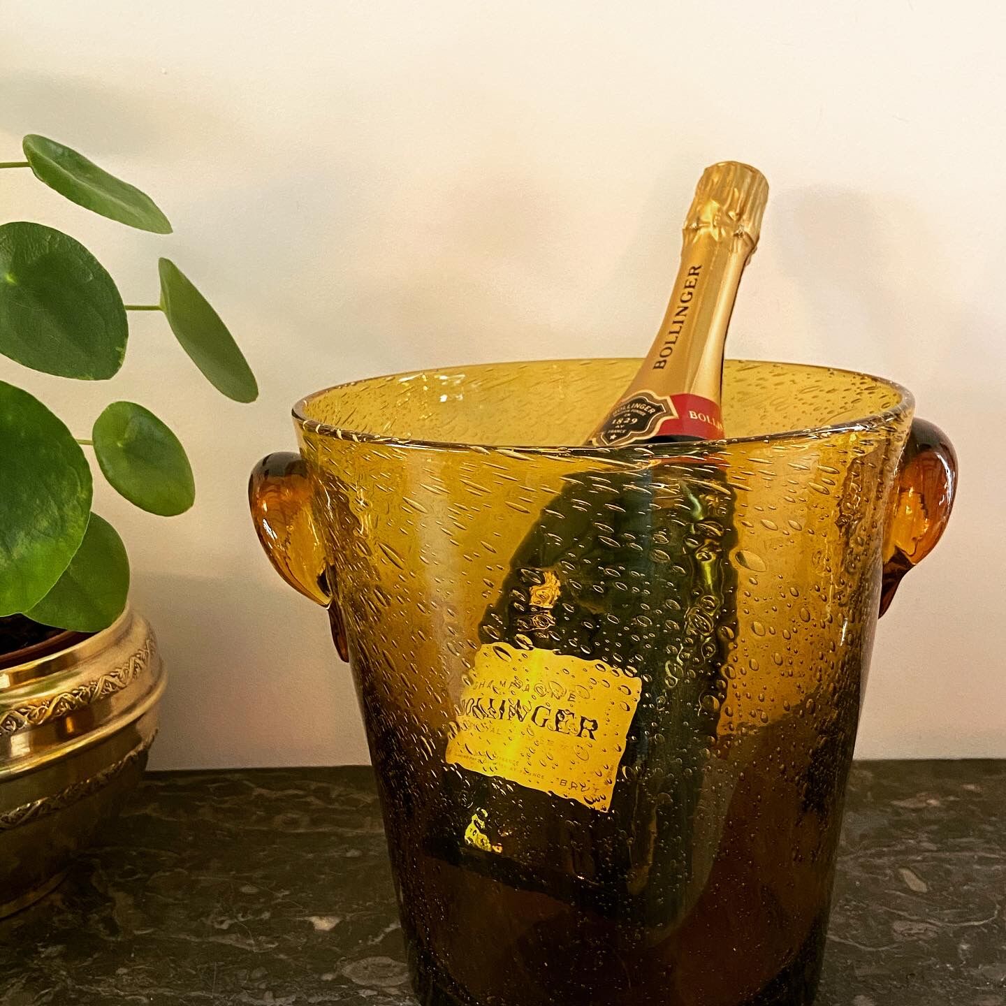 Biot glasswork champagne bucket