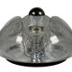 1960s 1970s Wall or Ceiling Lamp "Wave" by Koch & Lowy for Peill & Putzler