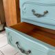 Commode style louis XV Verte