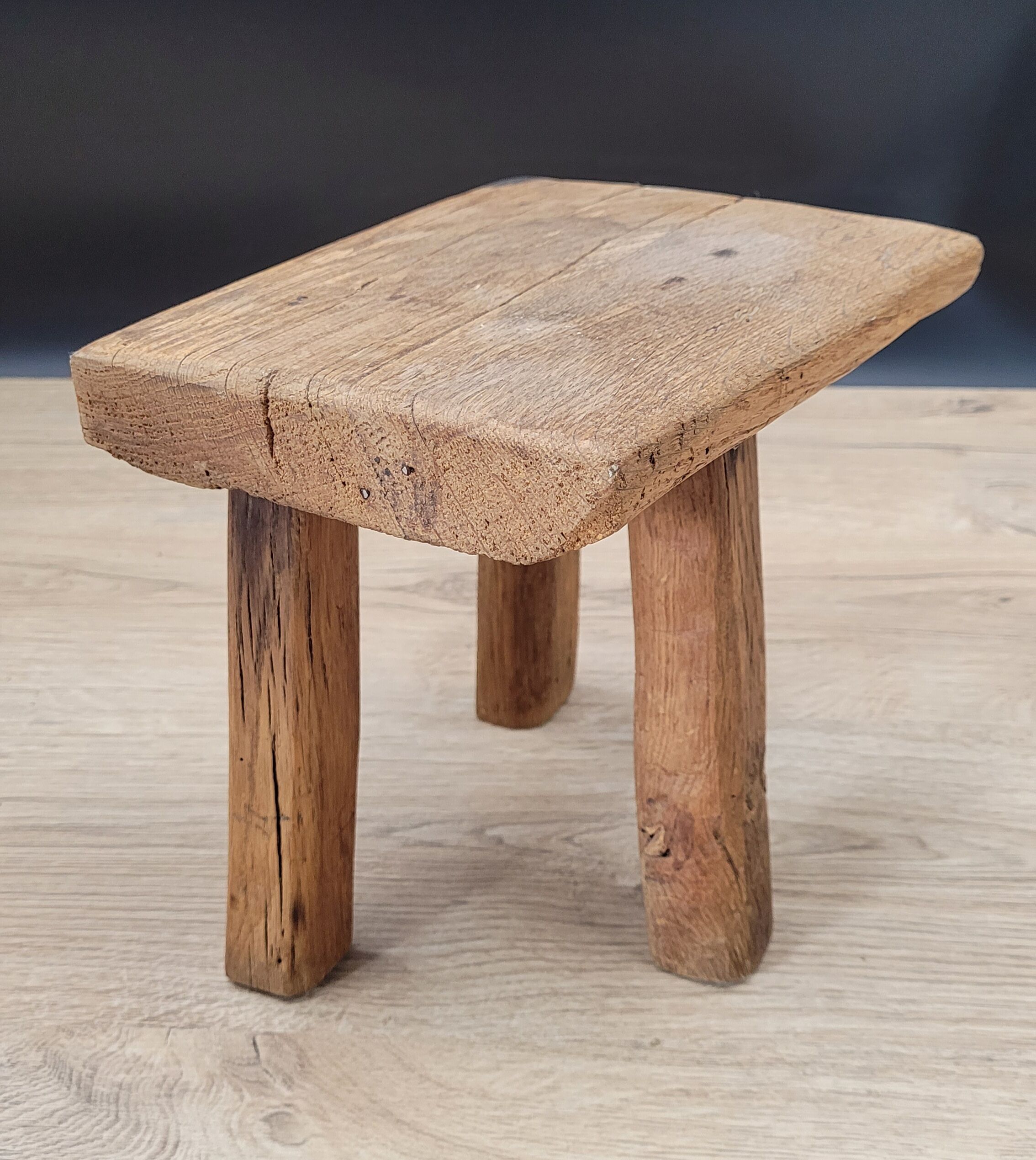 Raw tripod stool