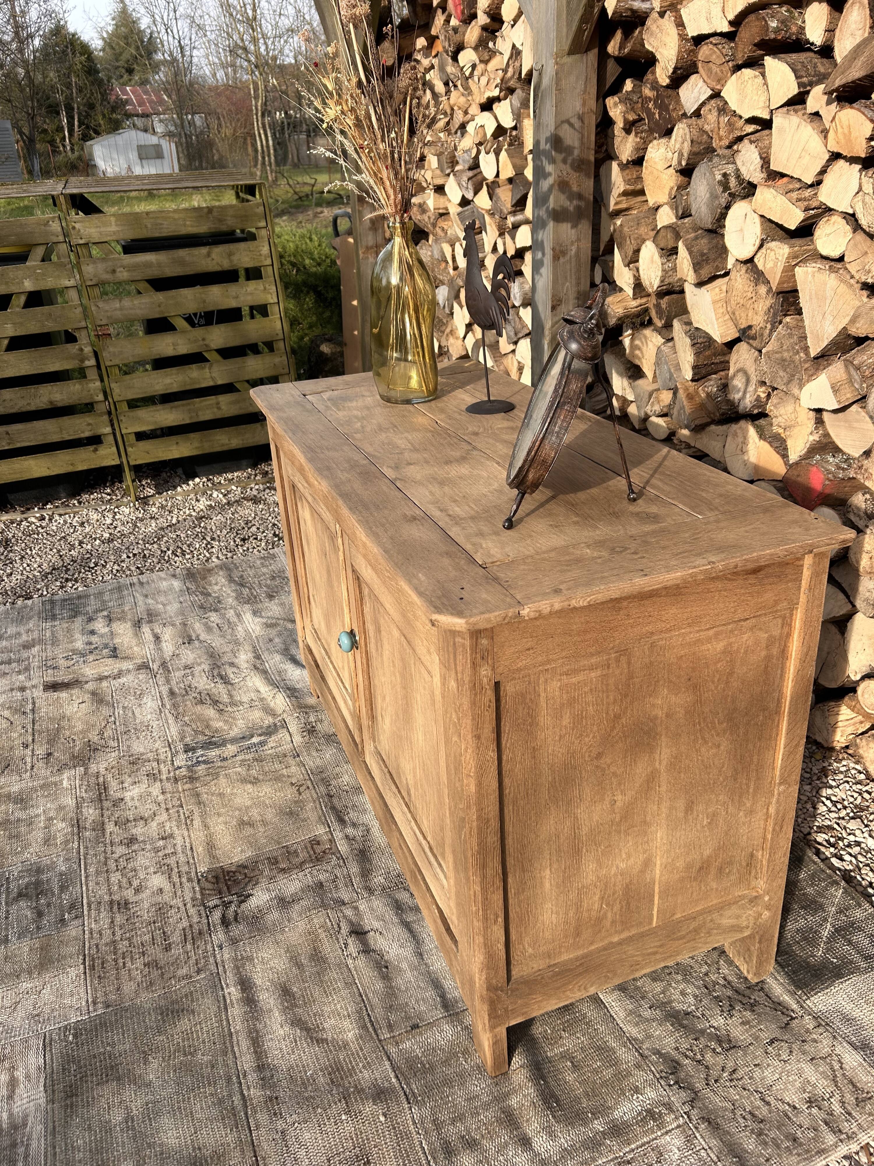 Renovated solid oak sideboard