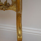 Early 19th century giltwood console table hall table