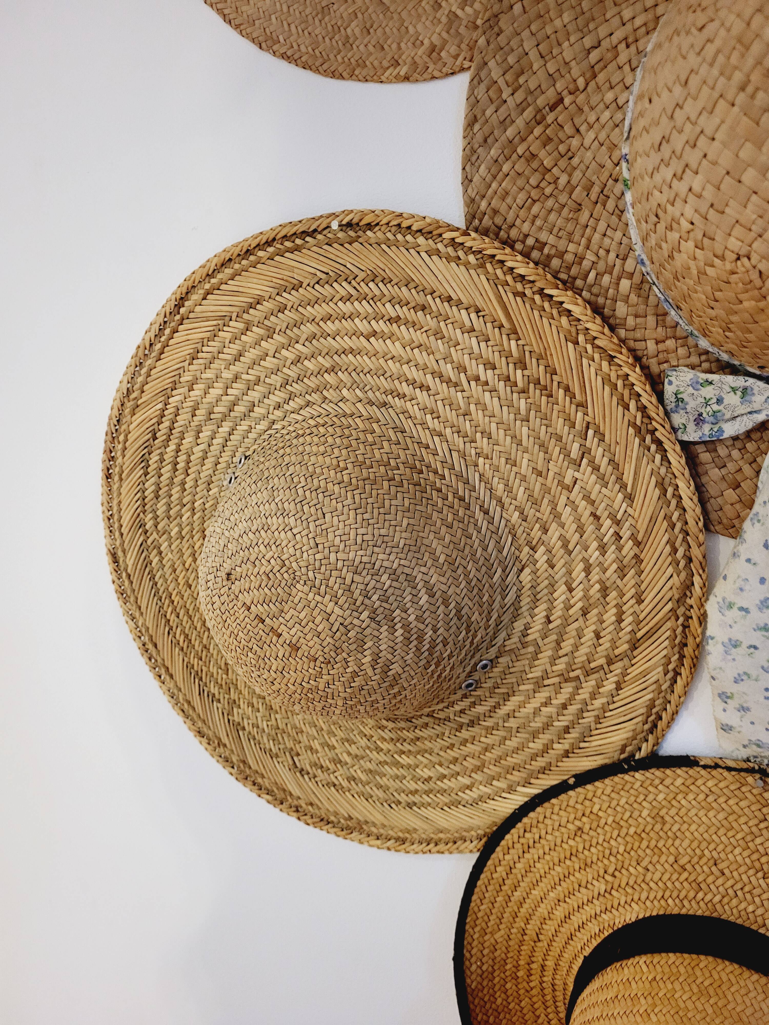 Wall decoration hats vintage