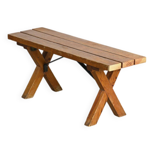 Banc en pin, circa 1980