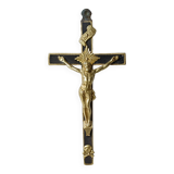 Bronze & ebony "skull" crucifix 19th century