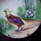 2 decorative flat plates porcelain Limoges partridge and pheasants