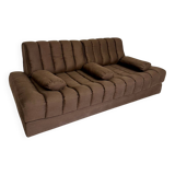 Old Daybed sofa design De Sede DS85 vintage 80s brown fabric