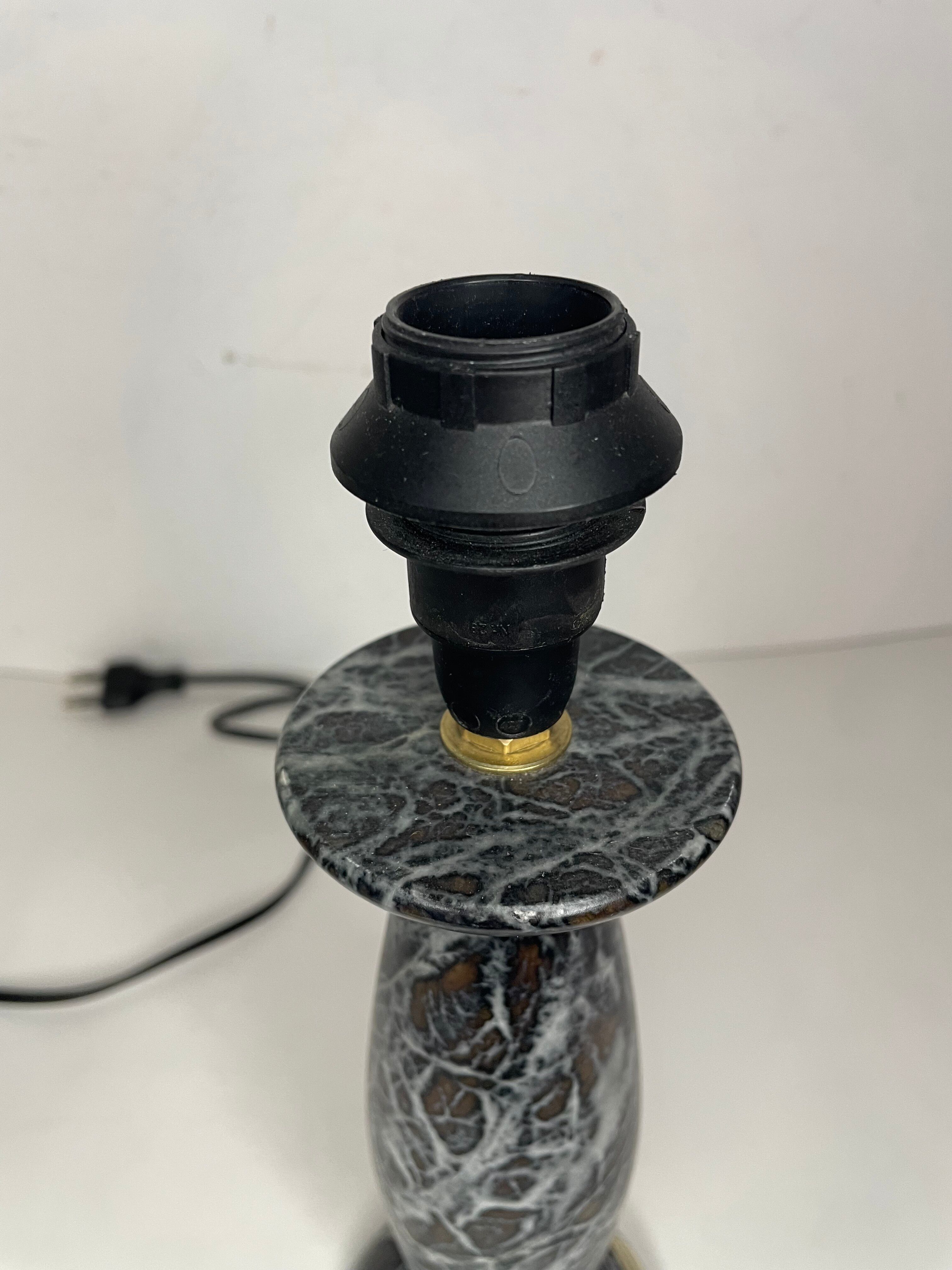 Alabaster foot of the lamp