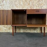60s 70s teak sideboard Credenza cabinet Danish Modern Design Denmark 70s