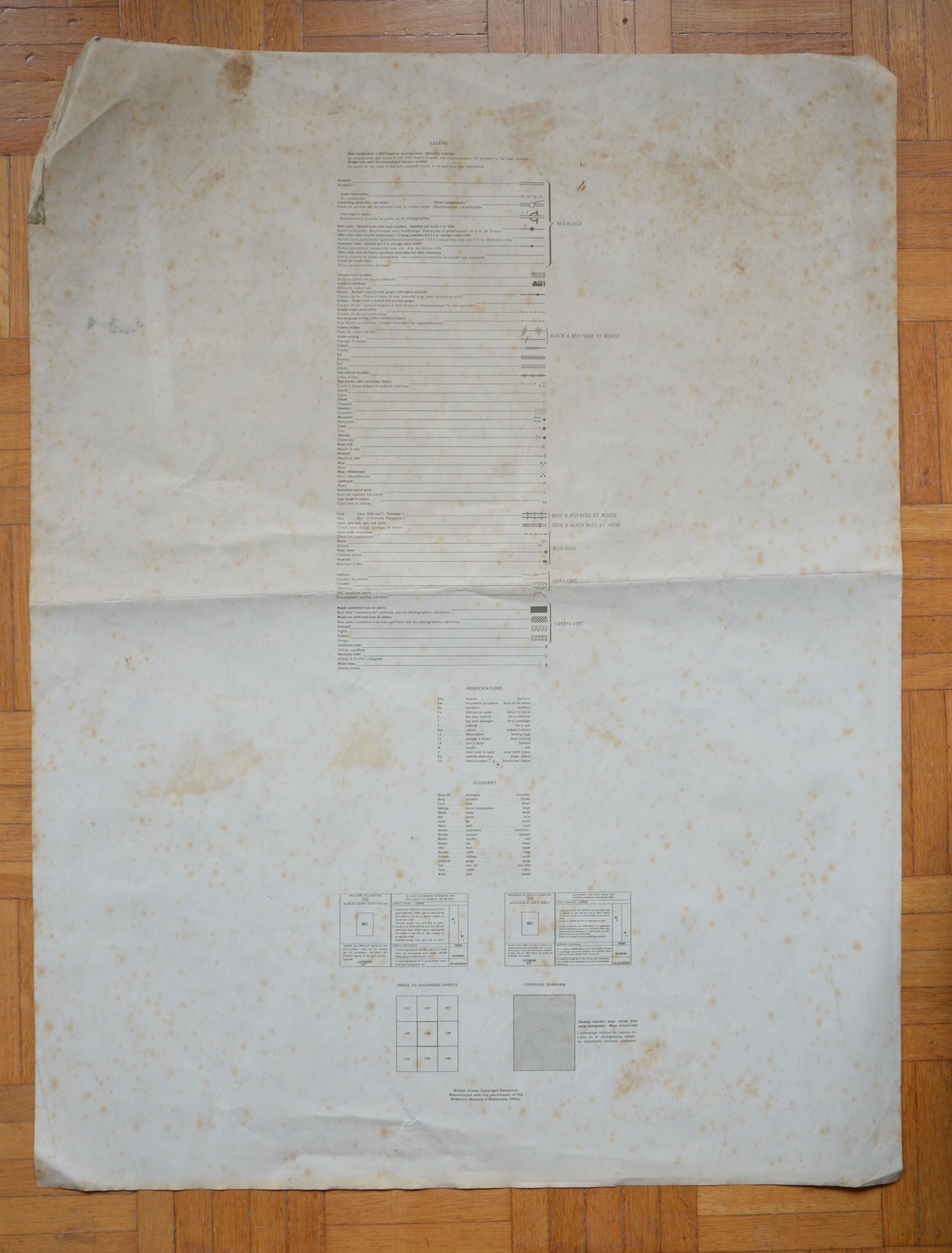 Vintage map of Rotweil Germany