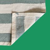 Green bayadère towel