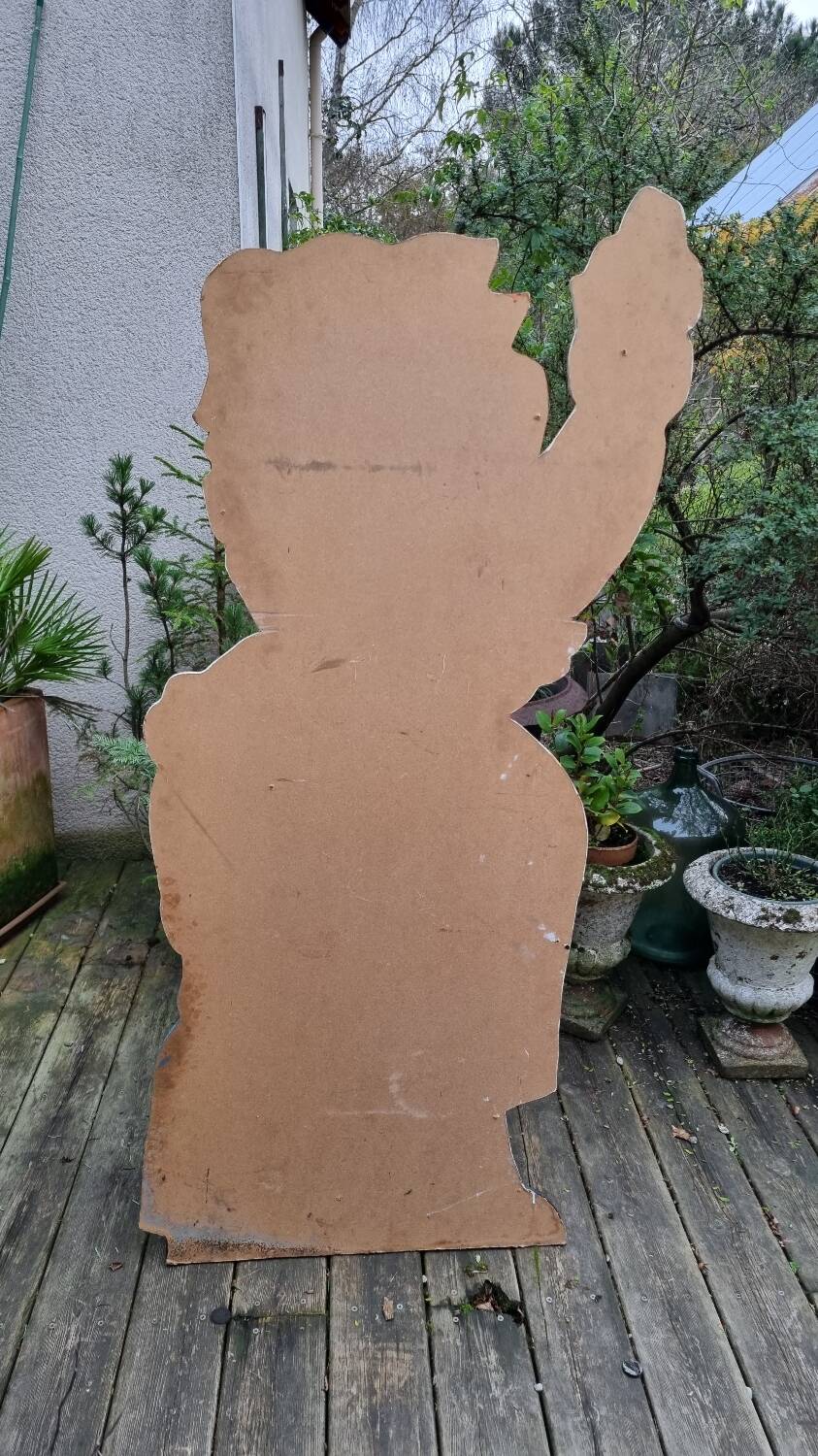 Very large old advertising panel or sign