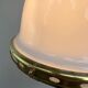 Chandelier 1920 opaline and frosted glass brand bag paris