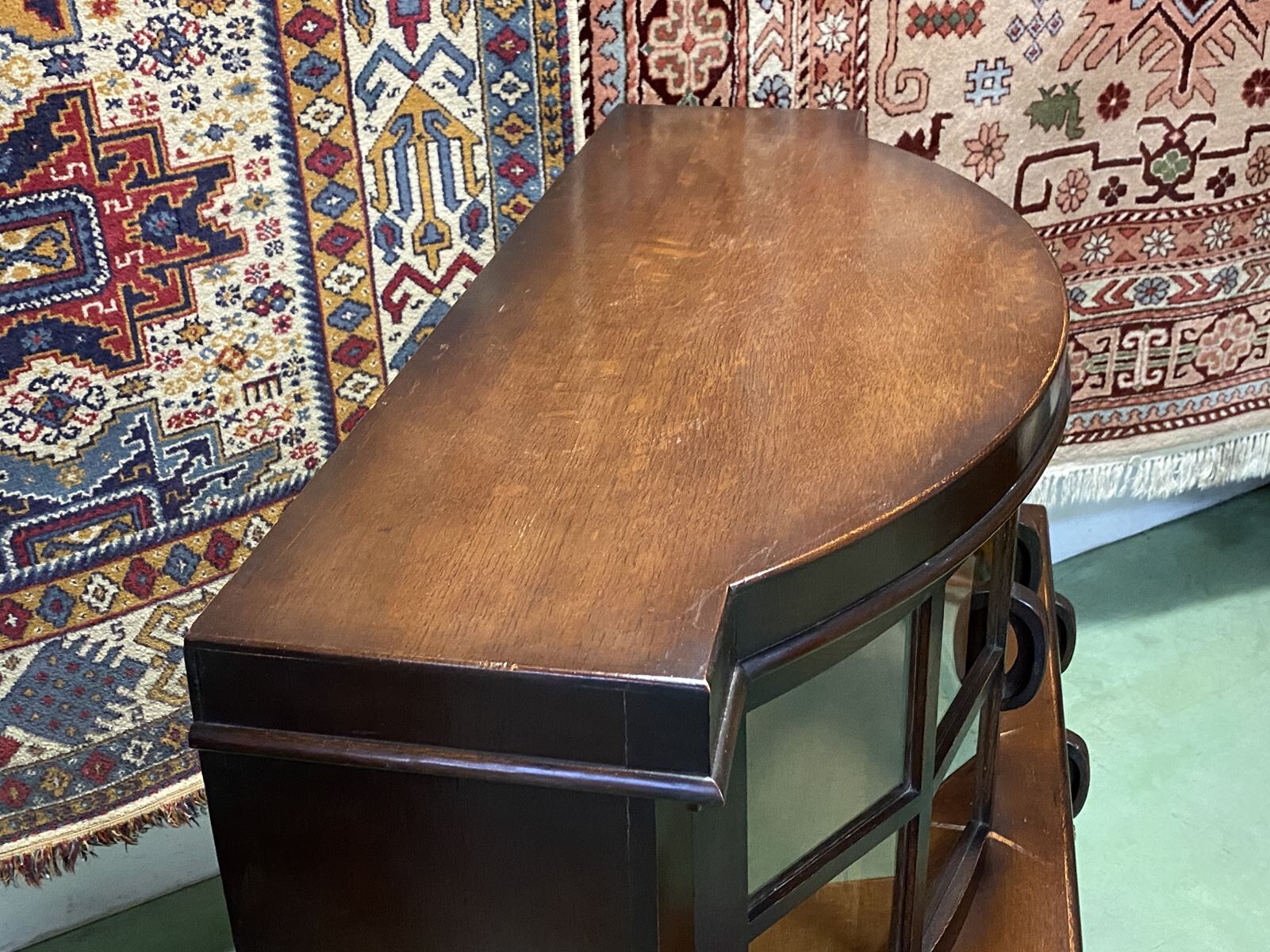 1930s English Art Deco oak buffet