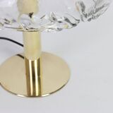 Smoked glass table lamp by Murano for Kalmar, Austria, 1970s.