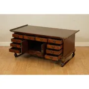 Coffee Table in Elm with Drawers, Korea, Late 19th Century