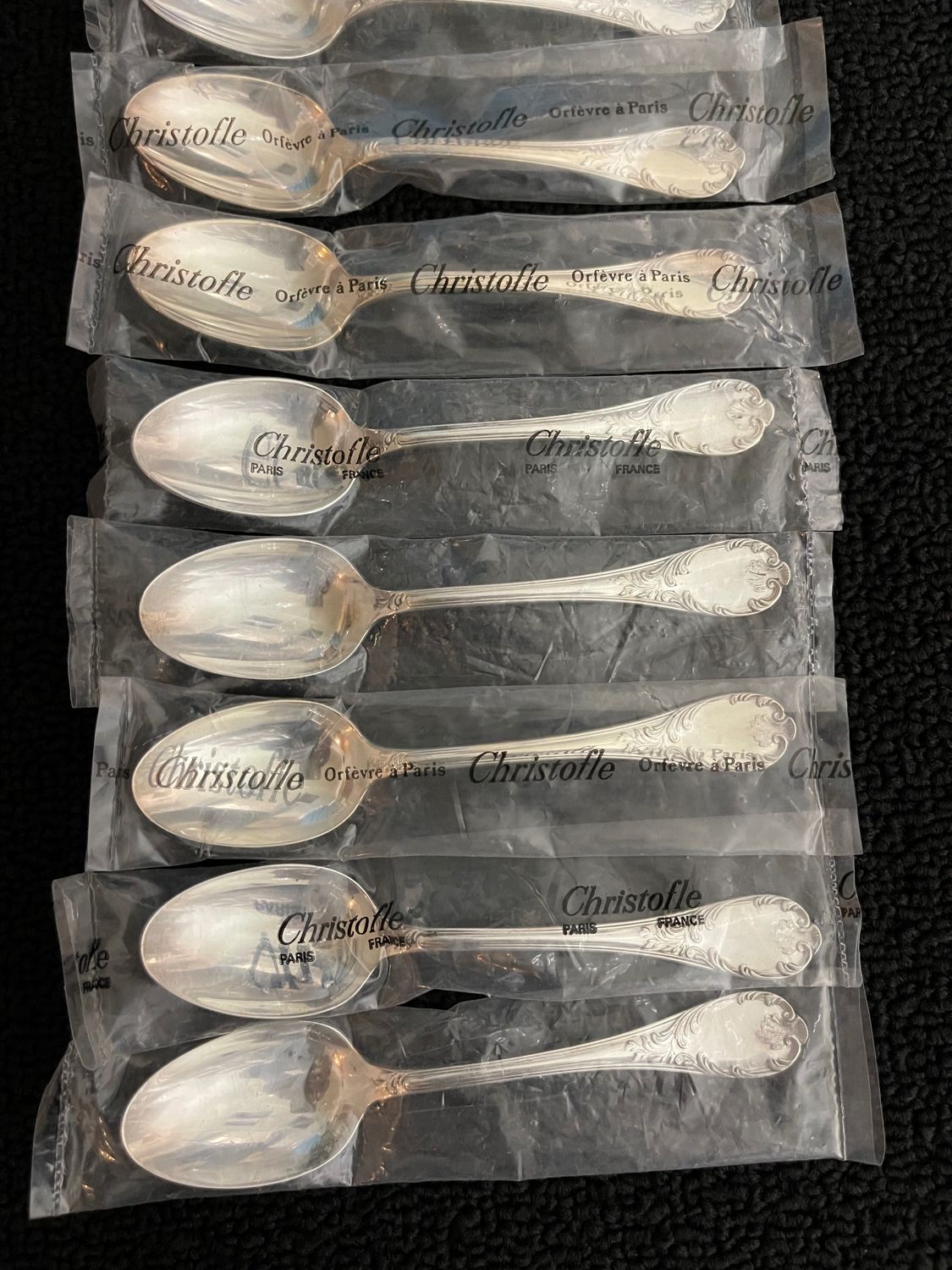 Christofle marly 12 spoons in new blister packs