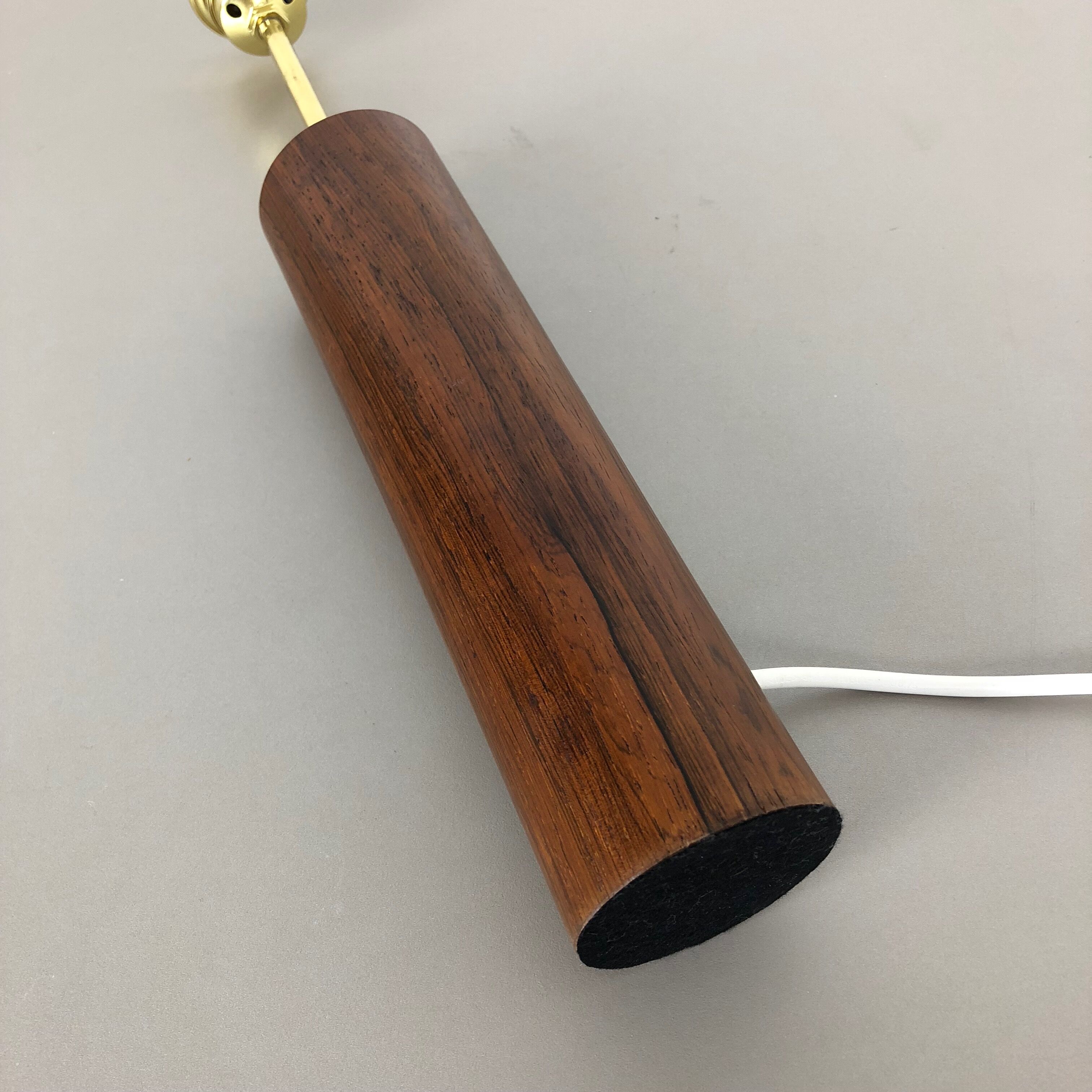 1960s wooden desk table light base made in Austria Auböck Stilnovo style | midcentury modern | eames