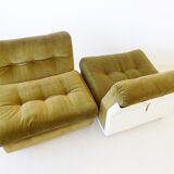 C&B Italia Amanta set of 2 lounge chairs by Mario Bellini 70s