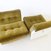 Ensemble de 2 chauffeuses de Mario Bellini 70s