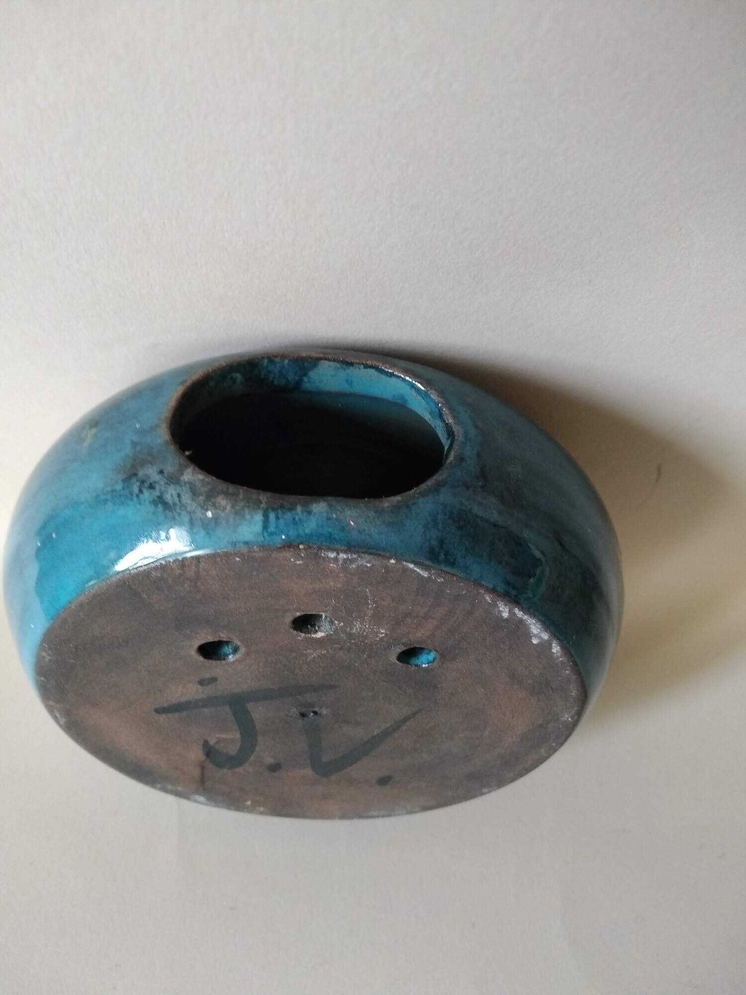 Ceramic wall vase 60s ° Jean Varoqueaux La Poterie Perigordine