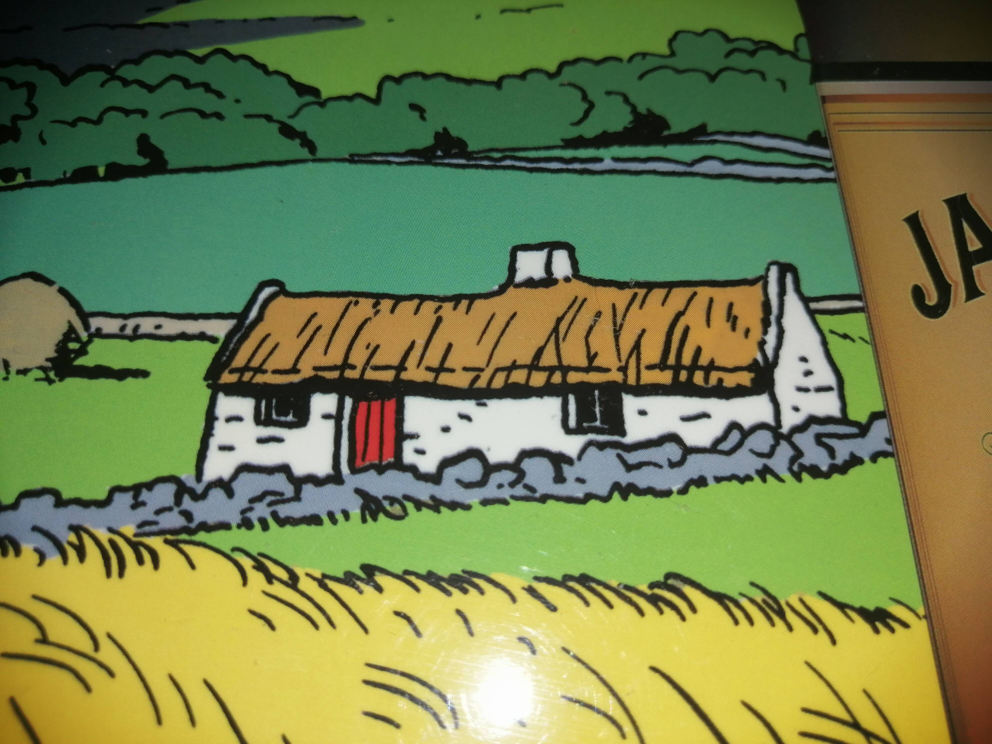 Vintage Jameson Ted Benoit wooden advertising plate