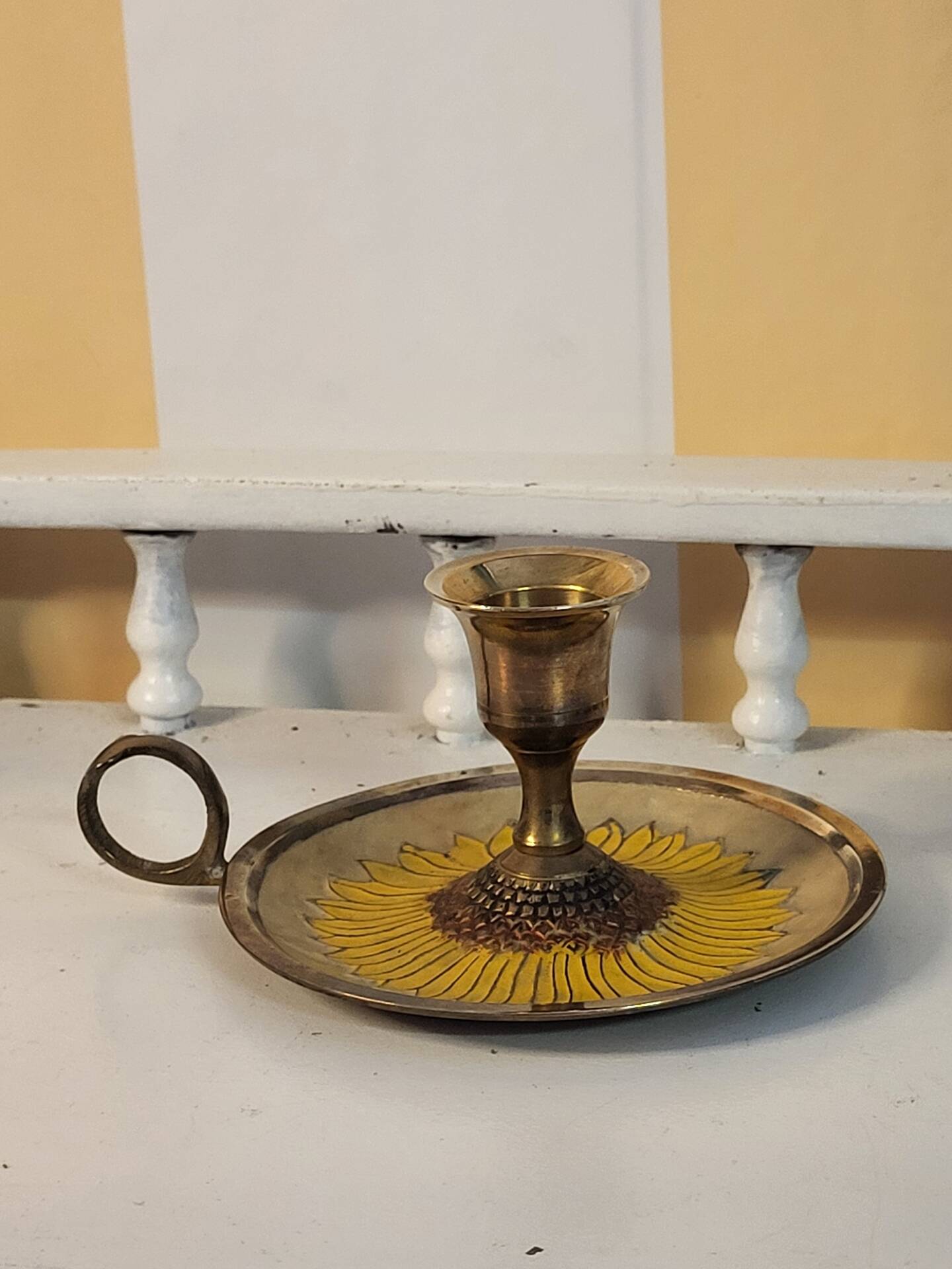 Sunflower candle holders
