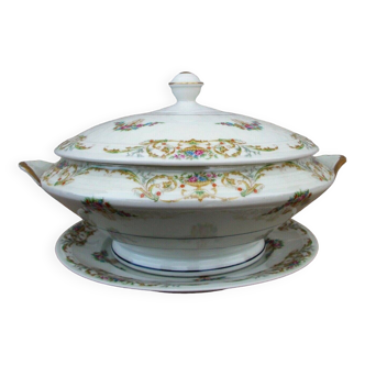 broth covered Limoges porcelain Haviland