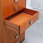 High drawer cabinet by Alfred Hendrickx for Belform, 1960s